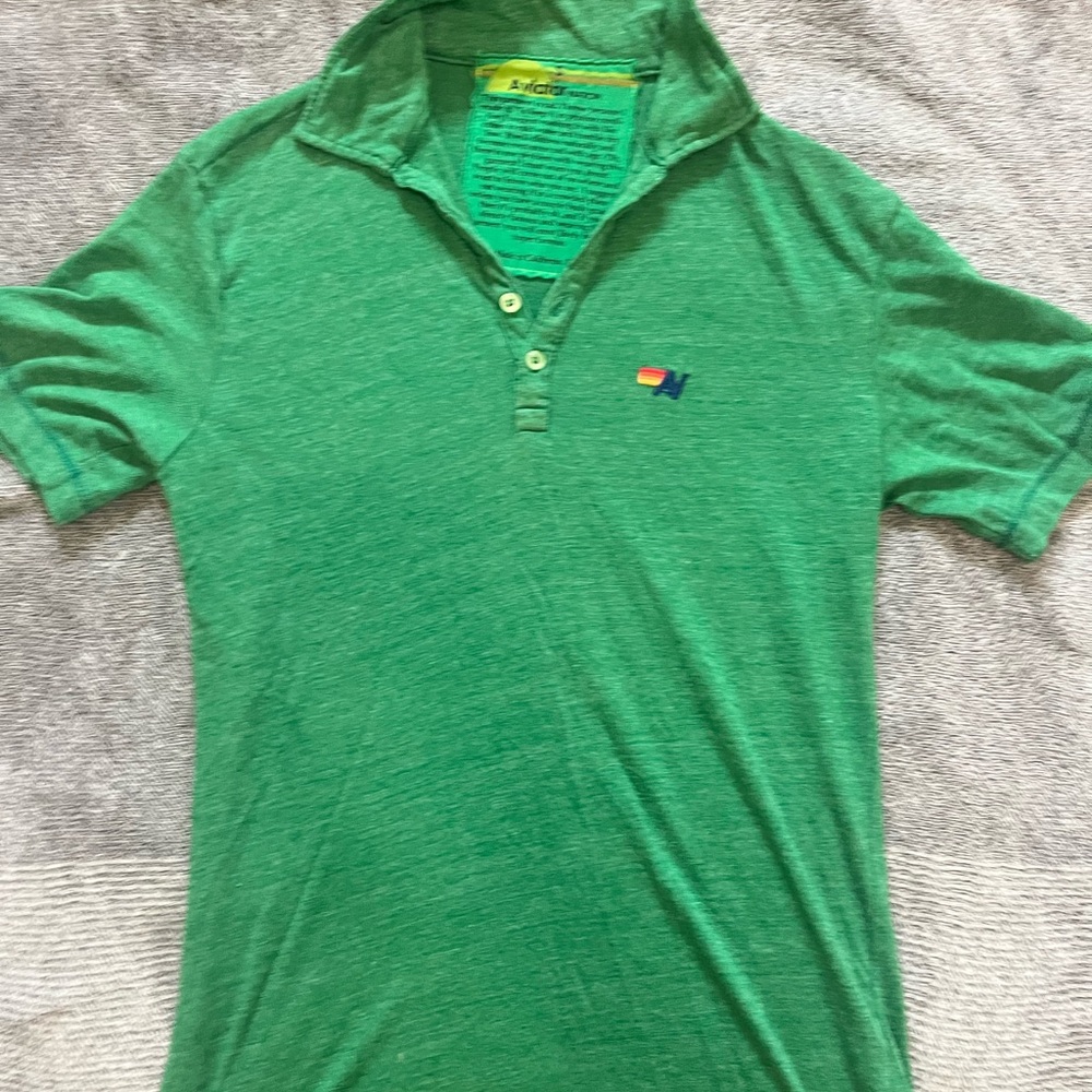 Aviator Nation Vibrant Green Kids Polo